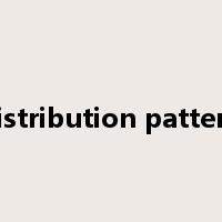 distribution pattern是什么意思