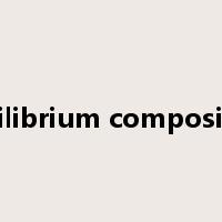 equilibrium composition是什么意思