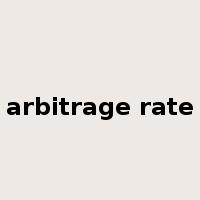 arbitrage rate是什么意思
