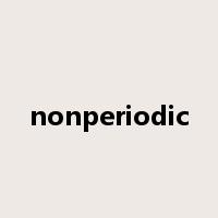 nonperiodic是什么意思