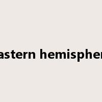 eastern hemisphere是什么意思