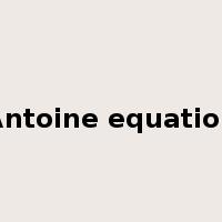 Antoine equation是什么意思