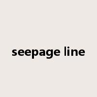 seepage line是什么意思