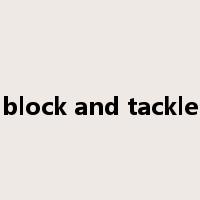 block and tackle是什么意思
