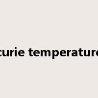 curie temperature是什么意思
