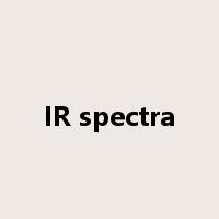 IR spectra是什么意思