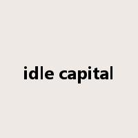 idle capital是什么意思