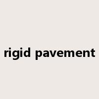 rigid pavement是什么意思