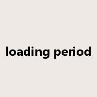 loading period是什么意思