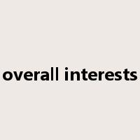 overall interests是什么意思