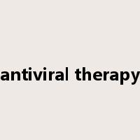 antiviral therapy是什么意思