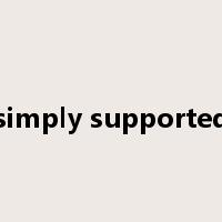 simply supported是什么意思