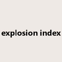 explosion index是什么意思