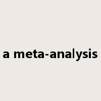 a meta-analysis是什么意思