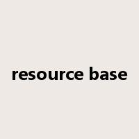 resource base是什么意思