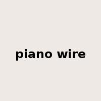 piano wire是什么意思