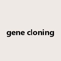 gene cloning是什么意思