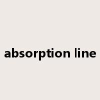 absorption line是什么意思