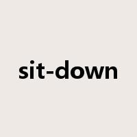 sit-down是什么意思