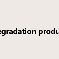 degradation product是什么意思