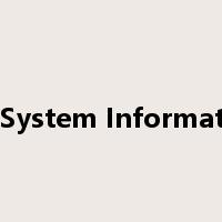 Screen&System Information Tool是什么意思