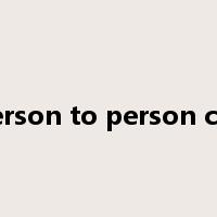 person to person call是什么意思
