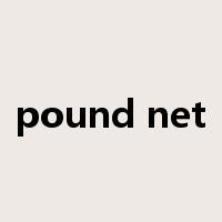 pound net是什么意思