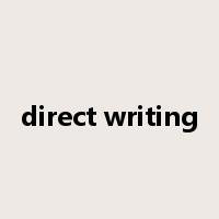 direct writing是什么意思