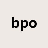 bpo是什么意思