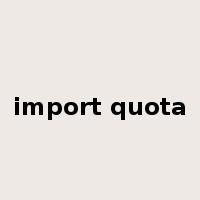 import quota是什么意思