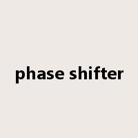 phase shifter是什么意思