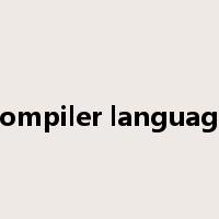compiler language是什么意思