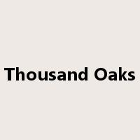 Thousand Oaks是什么意思