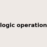 logic operation是什么意思