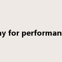 Pay for performance是什么意思