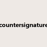 countersignature是什么意思