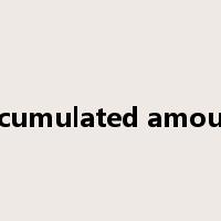 accumulated amount是什么意思