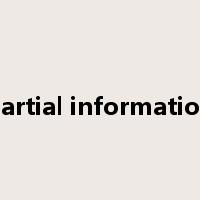 partial information是什么意思