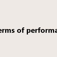 in terms of performance是什么意思