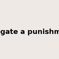 mitigate a punishment是什么意思