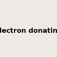 electron donating是什么意思