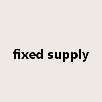 fixed supply是什么意思