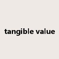 tangible value是什么意思