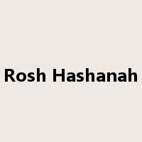Rosh Hashanah是什么意思