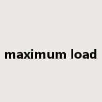 maximum load是什么意思