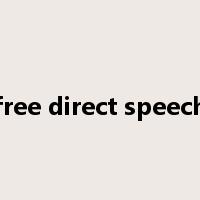 free direct speech是什么意思