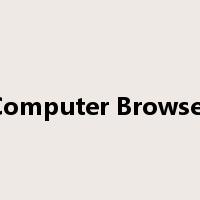 Computer Browser是什么意思