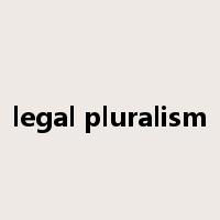 legal pluralism是什么意思