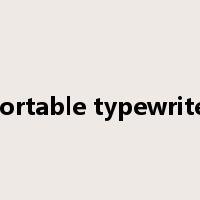 portable typewriter是什么意思