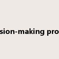 decision-making process是什么意思